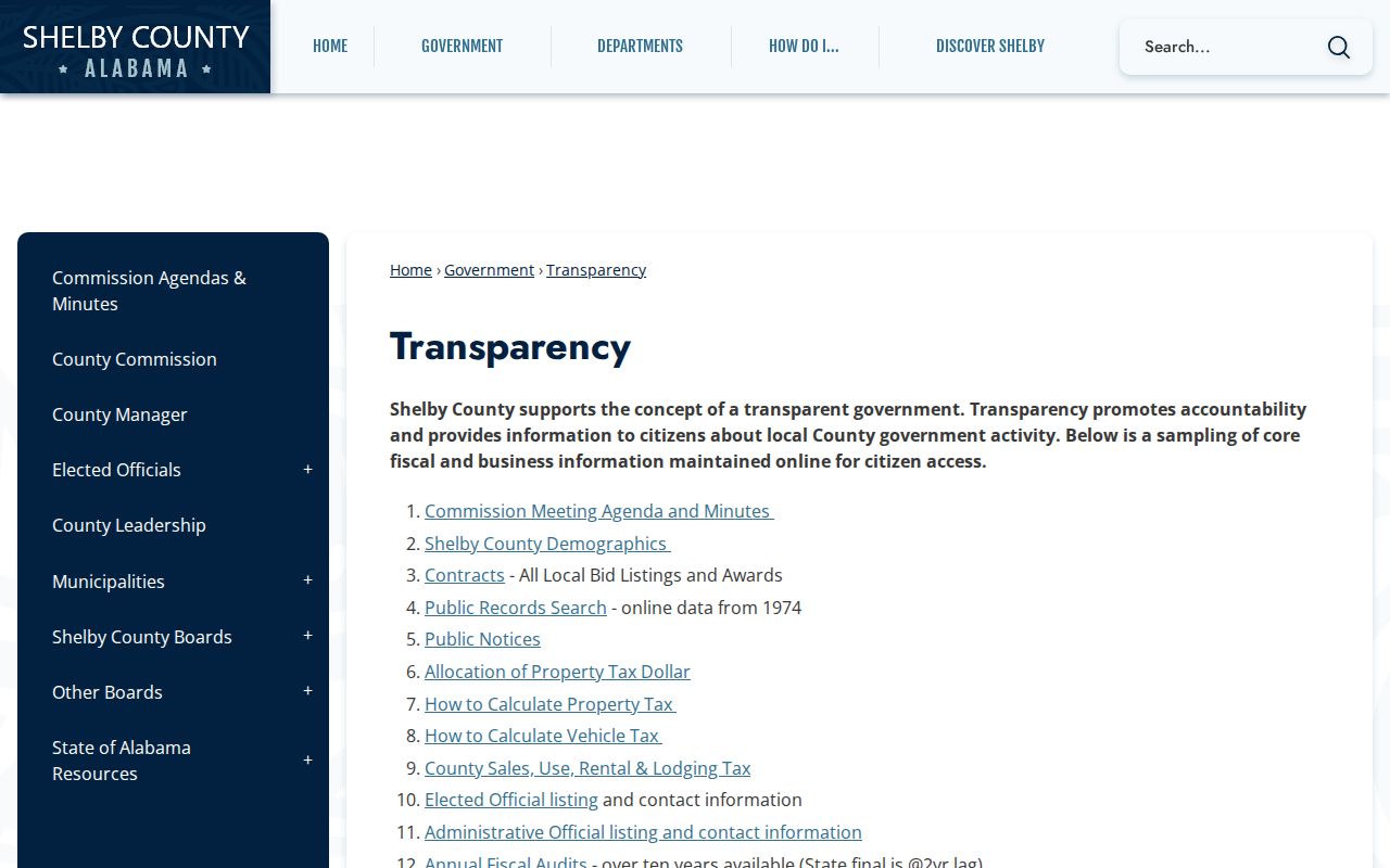 Shelby County criminal records transparency and lookup hub