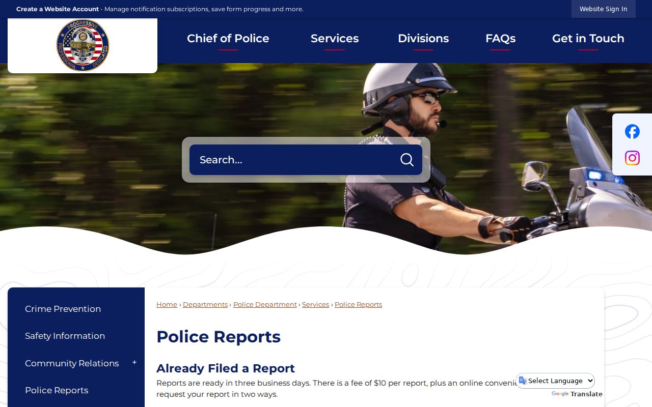 Pelham criminal history police report request channels